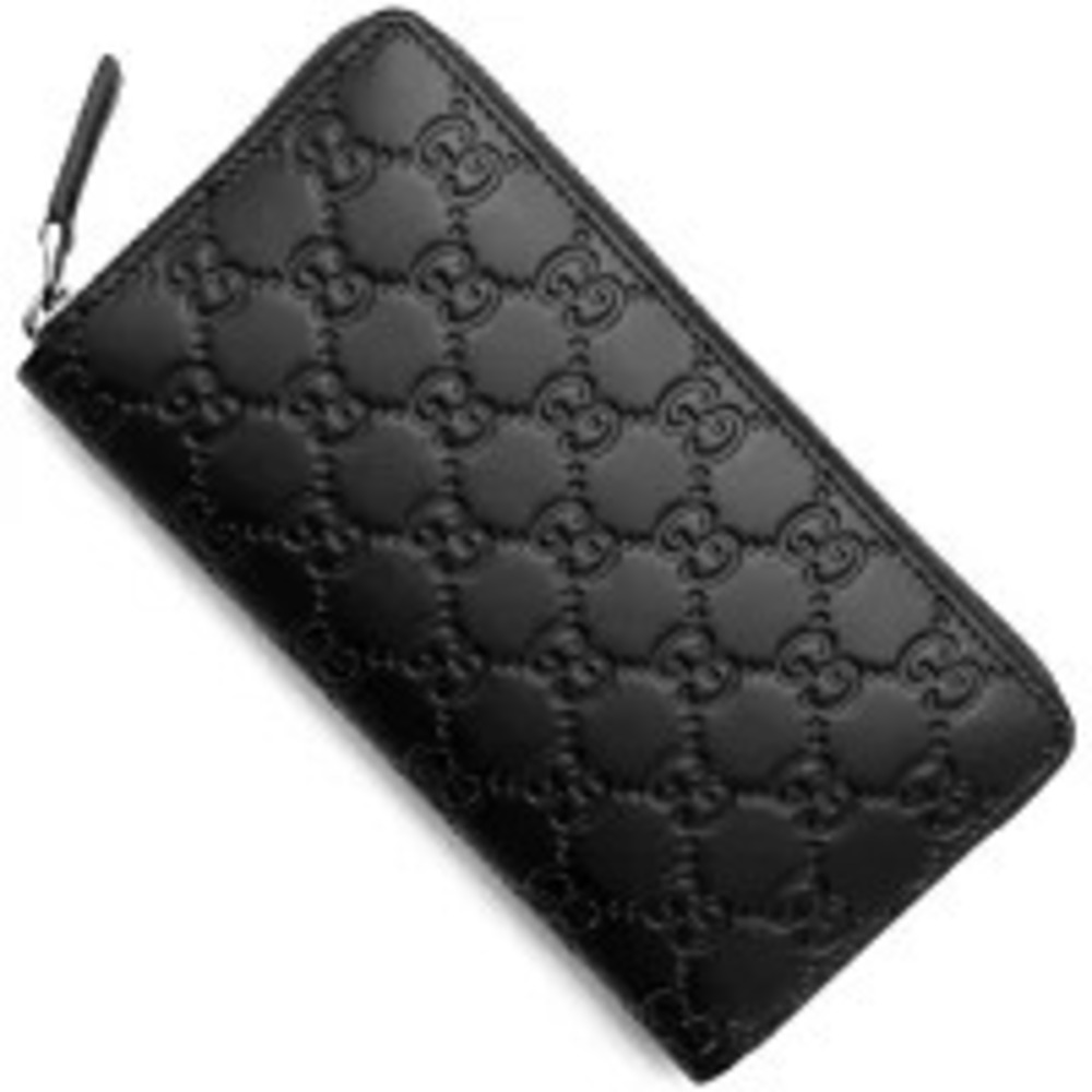 Gucci Long Wallet Avel Gg Signature Black